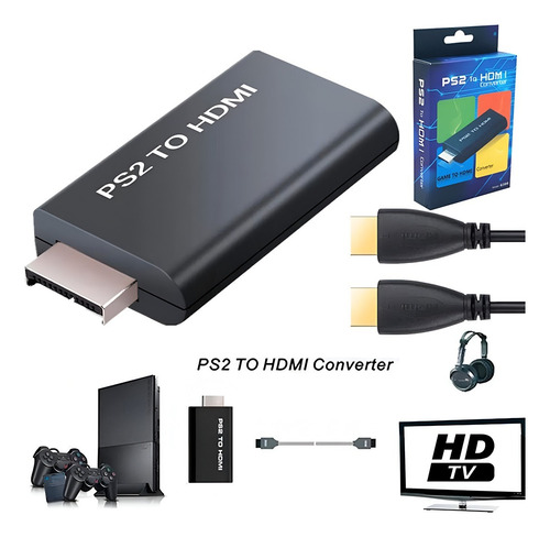 Convertidor Ps2 A Hdmi Video Converter Audio Y Video Adaptad