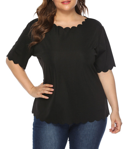 Blusa Transpirable De Manga Corta De Verano Para Mujer, Tall