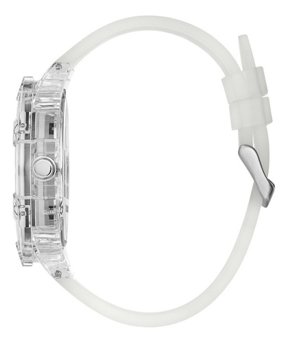 Reloj Guess Rainbow Hombre King Correa Claro Bisel Claro Fondo Arcoíris