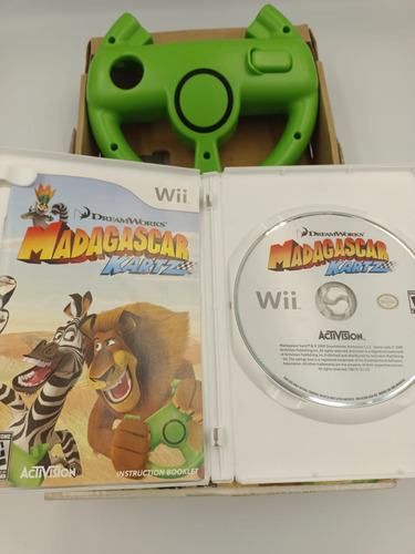 Madagascar Kart Bundle Juego + Volante | Wii (Reacondicionado)