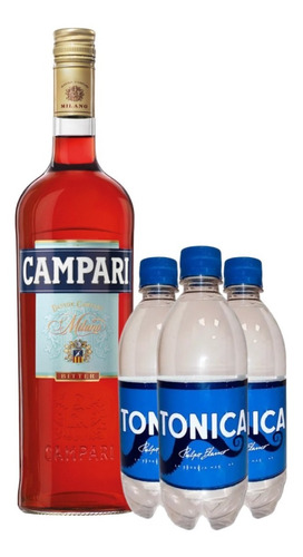 Aperitivo Campari + Agua Tonica Pulpo Blanco