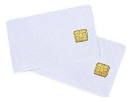Tarjetas Plásticas Carnet Pvc Blanca Smart Chip Cr80 Fm4442