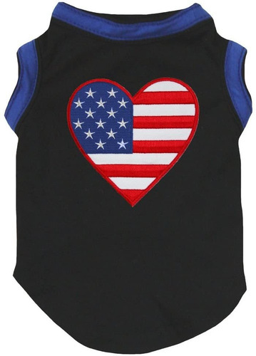 Petitebella American Heart - Camisa Para Perro, Diseño De C