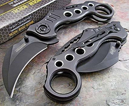 Tac Fuerza Karambit Del Cuchillo De Apertura Asistida W Clip