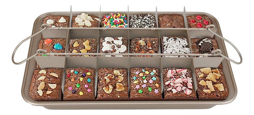 Bandeja De Brownie Con Divisores, Sartén Antiadherente, Sart