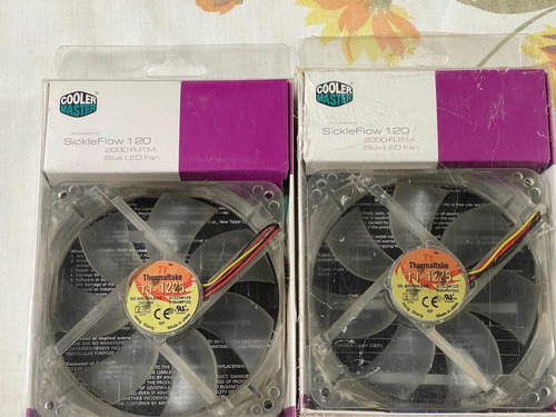 Fan Cooler Ventilador Para Pc 12x12x25 2000 Rpm 3-4 Pines