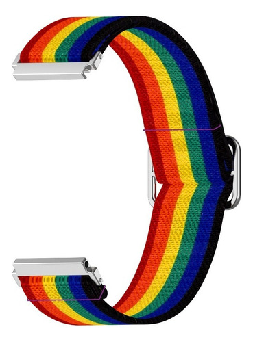 Correa Nylon Casual Para Reloj Colmi P28plus + Mica Multicolor 2 Cm