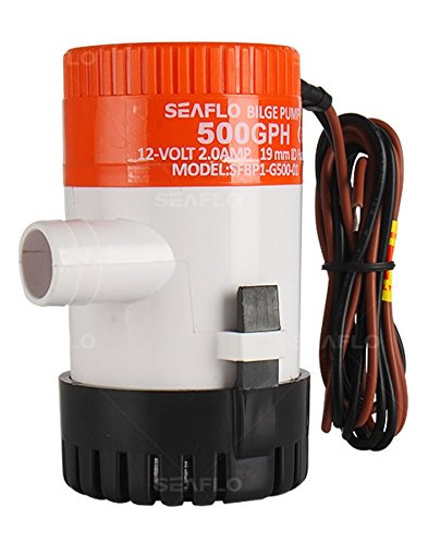 Bombas Achique Marinas Eléctricas 500 Gph 12v Manguera 19mm