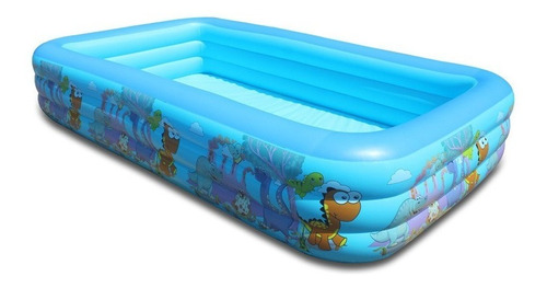 Piscina Inflable Rectangular Azul 210x150x60cm 1890 Litros