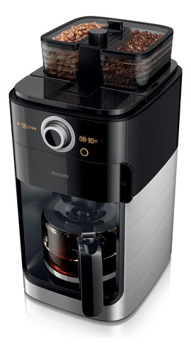 Philips Cafetera Con Molinillo De Café - Jarra Cristal 1.2l