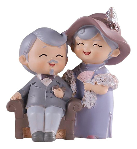 Figuras De Pareja De Ancianos, Muñeca De Marido Y Mujer -