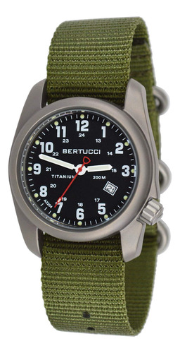 Bertucci Reloj De Campo De Titanio Duradero Para Hombre 1212