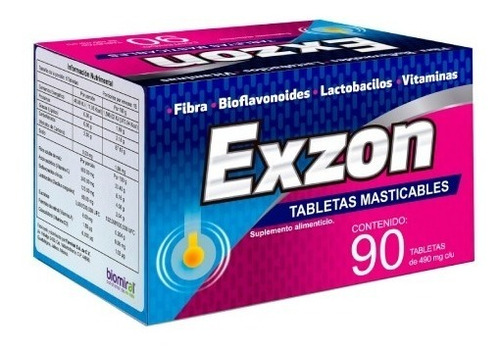 Exzon Tabletas Masticables Cura Hemorroides 90 Tab