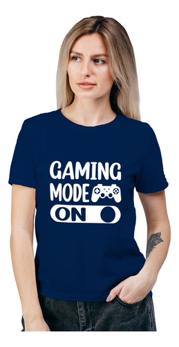 Polera Mujer Gaming Mode On Gamer Algodón Orgánico Wiwi