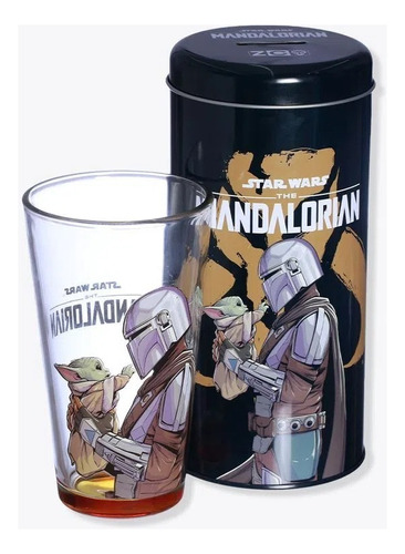 Copo Vidro Incan The Mandalorian | Star Wars | 500ml Cor Transparente