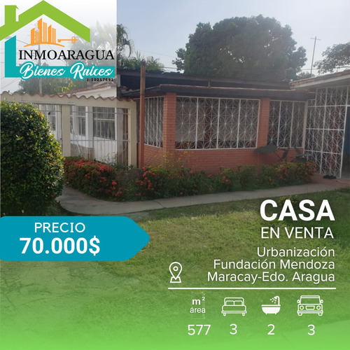 Casa En Venta/ Urbanización Fundación Mendoza Maracay/ Pg1112