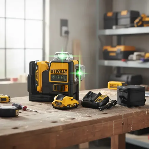 Dewalt Dw089lg Laser Linha Verde 3x360° Nivelamento Preciso