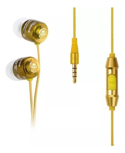 Auricular In Ear Con Mic Idance Eb-x203 Y 204 Y Funda ! Color Amarillo
