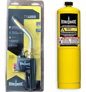 Garrafa Gas Propano Mg9 C/soplete Bronce Bernzomatic Ul100