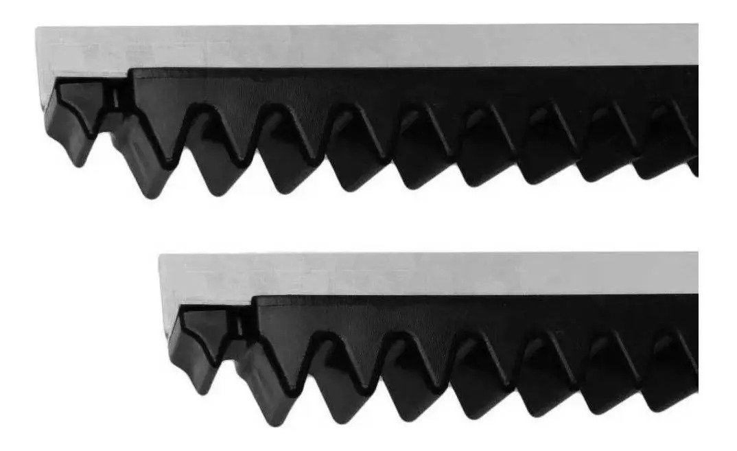 Barra Cremalheira 50cm Para Motor De Portão Deslizante Cor Preto