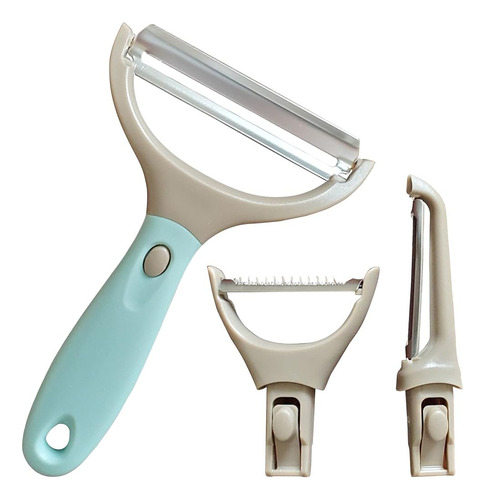 Bahoki Essentials 3 Piece Peeler Set - Acero Inoxidable Trio