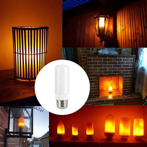 S Bombillas Led Con Efecto De Llama Con 3 Modos De