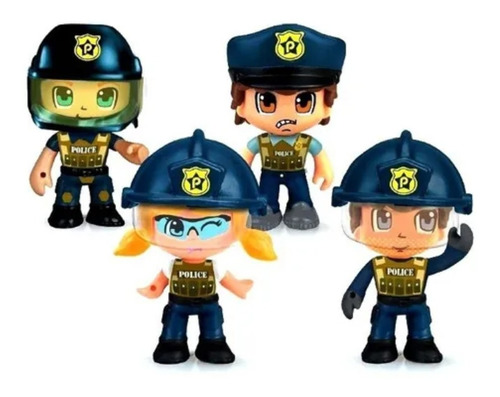 Pinypon Action- Figuras Policías- Juguete Original Famosa