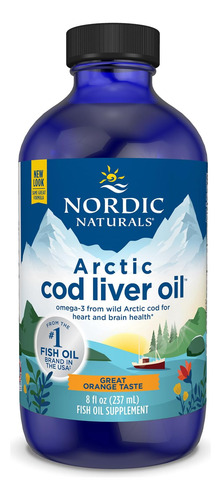 Óleo De Fígado De Bacalhau Ártico Nordic Naturals, Laranja -