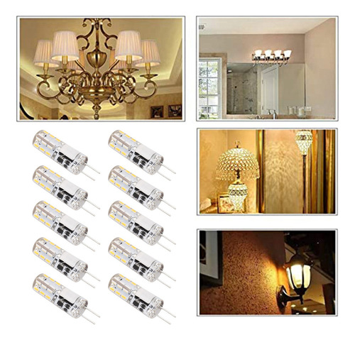 15×bombillas Led G4, 24 Led, 1,25 W, Fuente Luz Bipin Para