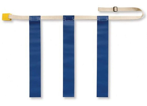 Cinturones De Futbol Con Bandera De Tres Hilos, Color Azul,