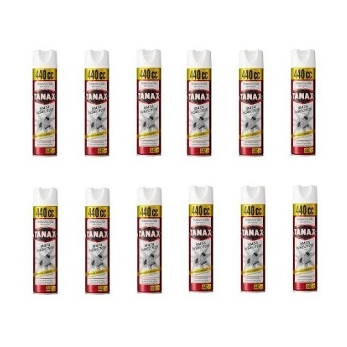 12x Tanax Aerosol Mata Insectos Lata 440cc Envio A Chile