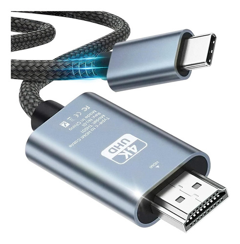 Cable Usb C A Hdmi, 4 K, 60 Hz, Tipo C 3.1 A Hdmi, Cable De