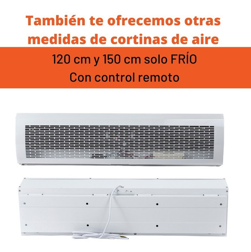 Imagen 9 de 10 de Cortina De Aire 90 Cm Frío Solo C/ Control Remoto