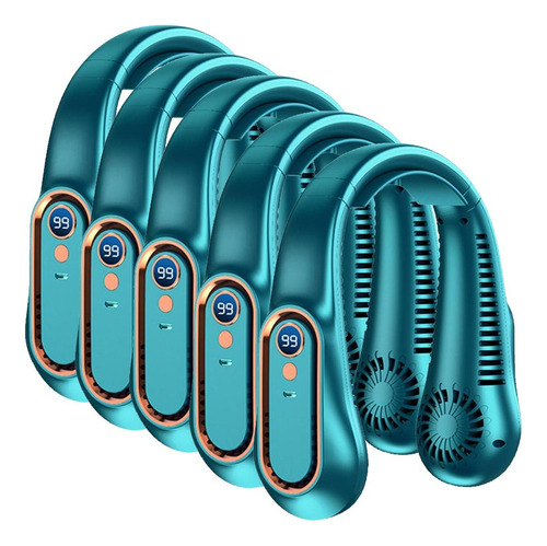 Portatil Ventilador De Aire, Mxabg-005, 5pzas, Verde, 5w, 5 Color Rosa