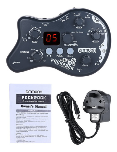 Ammoon Pockrock Porttil Pedal Efecto Del Procesador 15
