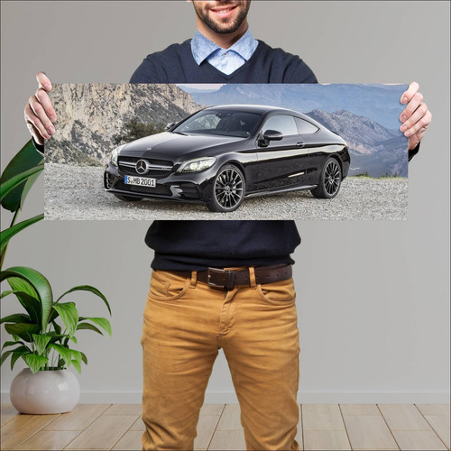 Cuadro 30x80cm Auto 2018 Mercedes Amg C 43 Coupe 927