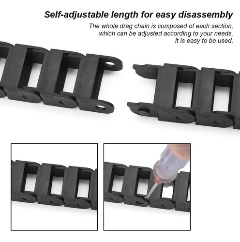 Lmioetool - Cadena De Arrastre De Plástico Para Cnc, Con Con
