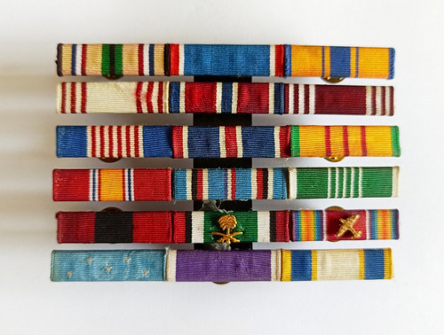 Antigua Barra De Medallas De General Ejercito Norteamericano