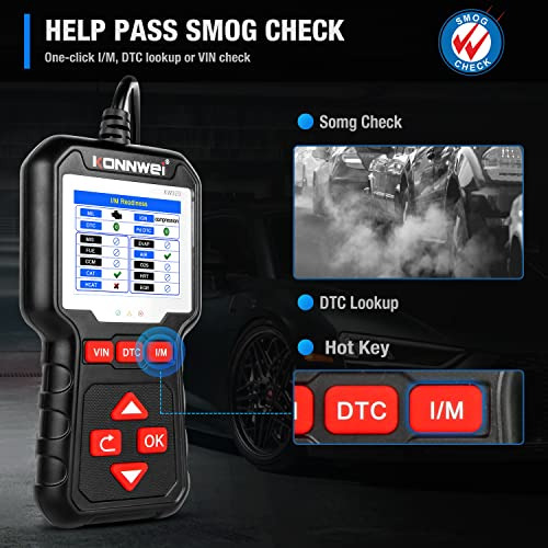 Escáner Obd2 Para Coche Konnwei Kw320, Lector De Códigos Pro