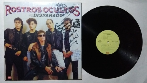 Rostros Ocultos Disparado Lp 1988 Autografiado De Coleccion