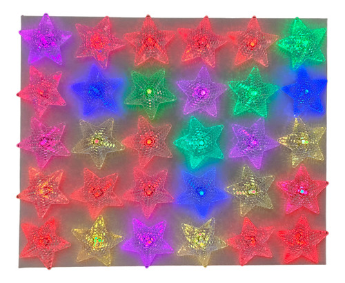 Luces Navideñas Led Forma De Estrellas 30leds 3.3mts