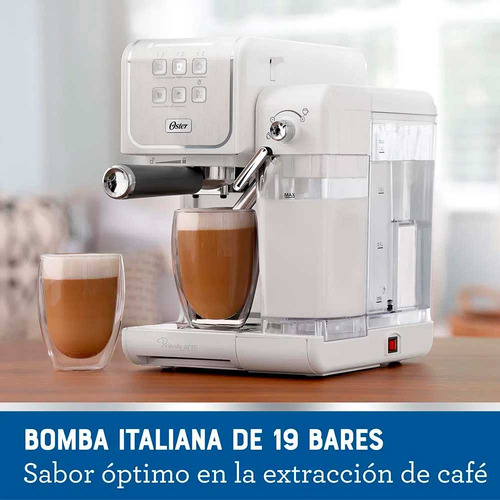 Cafetera Express Oster Primalatte Touch Bvstem6801w White
