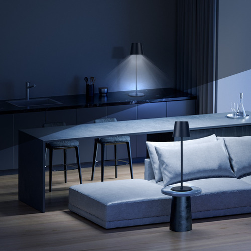 Lámpara De Mesa Led Moderna Recargable Usb Lamp Rgb