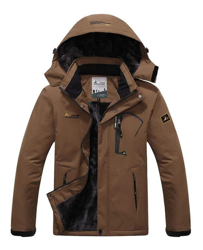 Campera Parka Impermeable Abrigada Marrón | Por Encargue