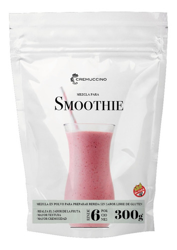 Imagen 3 de 4 de Smoothie 300gr Cremuccino Mezcla Frutas En Licuados Cafe Te