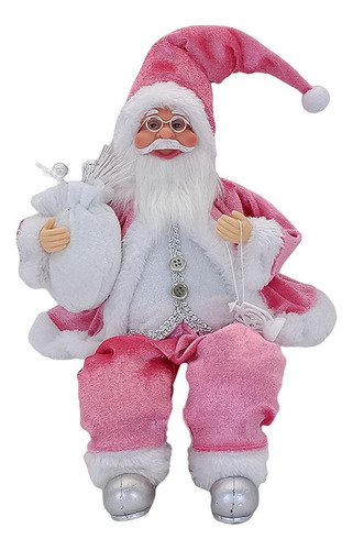 Hermosa Figura Tradicional De Cuentas De Cera De Papá Noel .