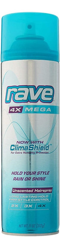 Imagem 1 de 3 de Fixador Laque Rave 4x Mega Hairspray Com Climashield
