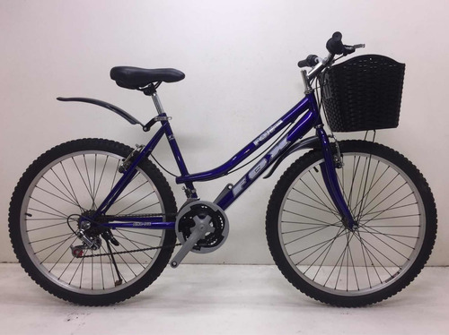 Bicicleta Dama Campera Canasta Aro 24 18v Componentes Taiwan