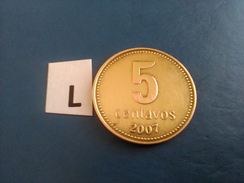 Monedas Por 5 Centavos De Peso Año 2007 República Argentina 