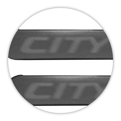 Friso Lateral City 2022 2023 Cinza Barium Metálico